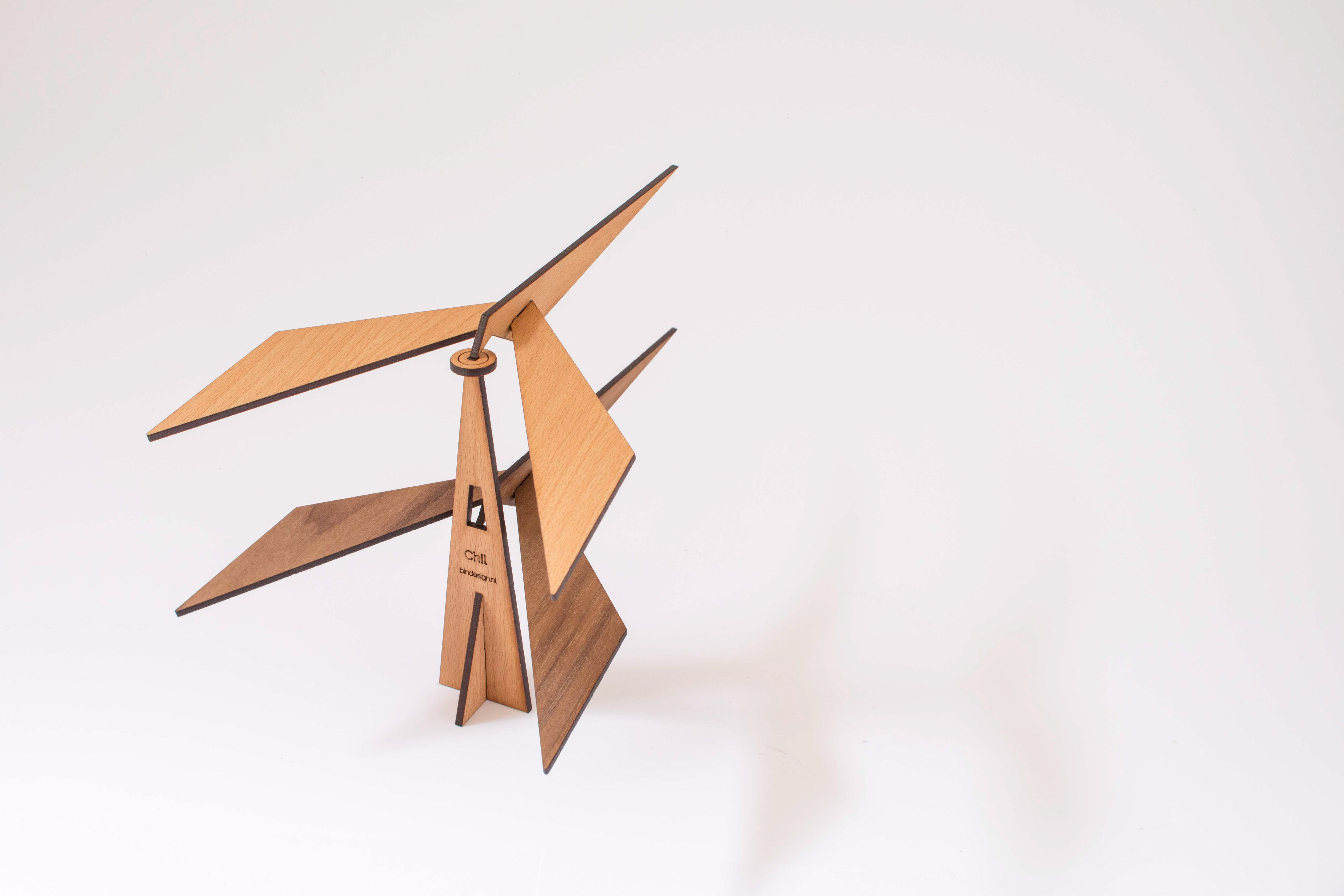 CHIL beuken - balancerende vogel mobile